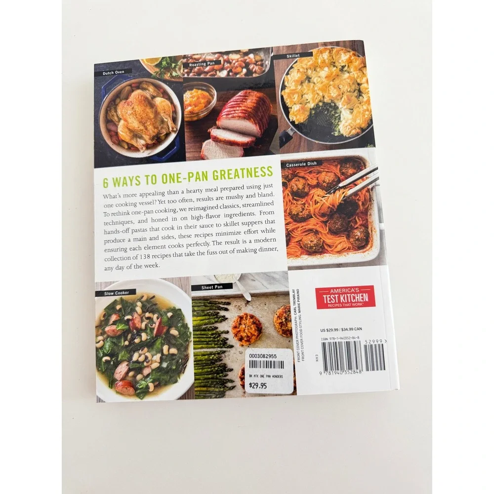 Cooks Country One-Pan Wonders Cookbook Americas Test Kitchen 138 Recipes 2017